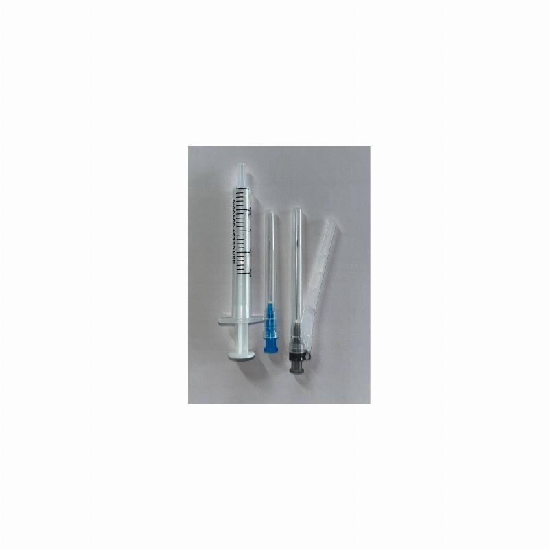 Шприц ін'єкційний "Medicare", луєр сліп, 2,0 мл (2-х компонентний, з двома голками 0,7 x 38мм (22G x 1 1/2'/0,6 х 32 мм (23G x 1 1/4'') безпечна голка)